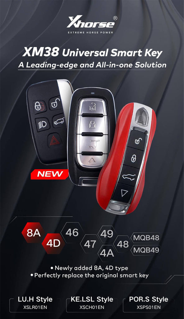 Xhorse XM38 Smart Key Models By ABKEYS