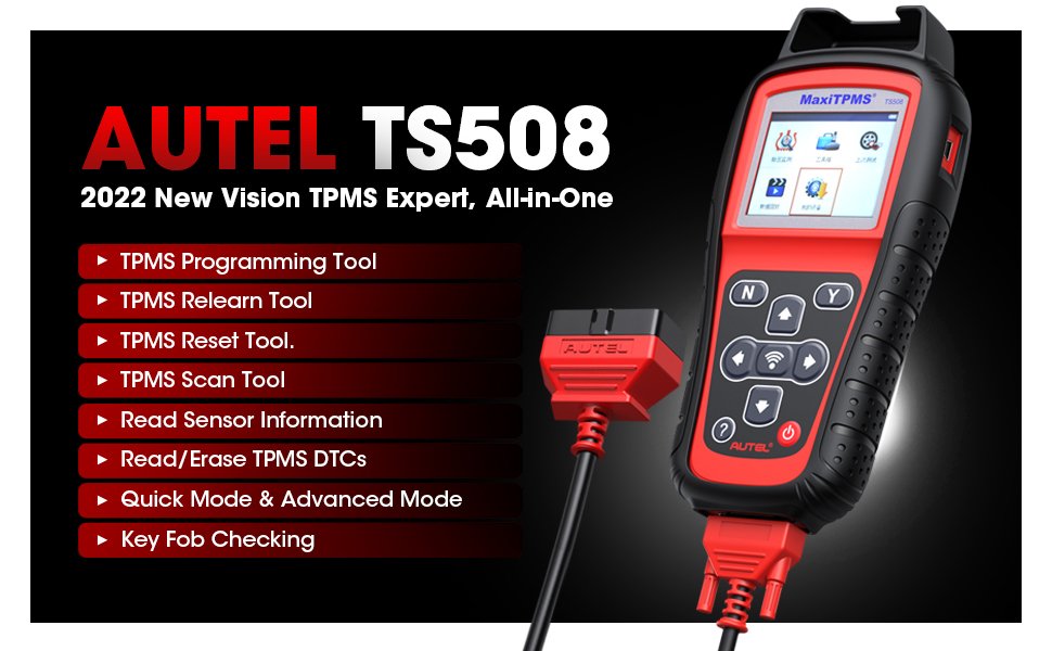 Caractéristiques du programmeur Autel TS508 Maxi TPMS par ABKEYS