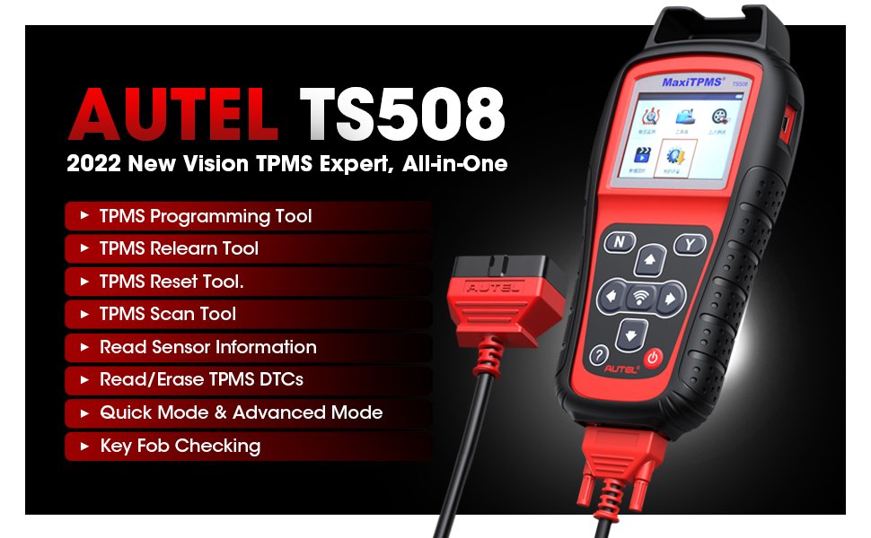 Autel TS508 Maxi TPMS Programmer Features By ABKEYS