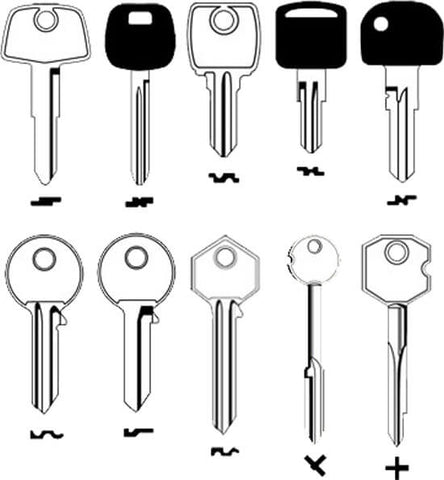 An-San Carisma S Key Cutting Machine Supported Key Blanks: By ABKEYS