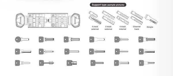 Xhorse Dolphin XP007 Clamp Supported Keys By ABKEYS