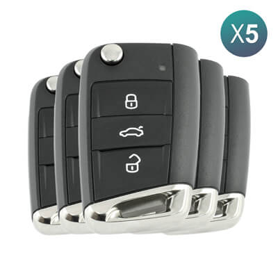 Clé Vierge Id48 Golf 7 VII MQB polo tiguan sans keyless avec lame hu66 et  hu162