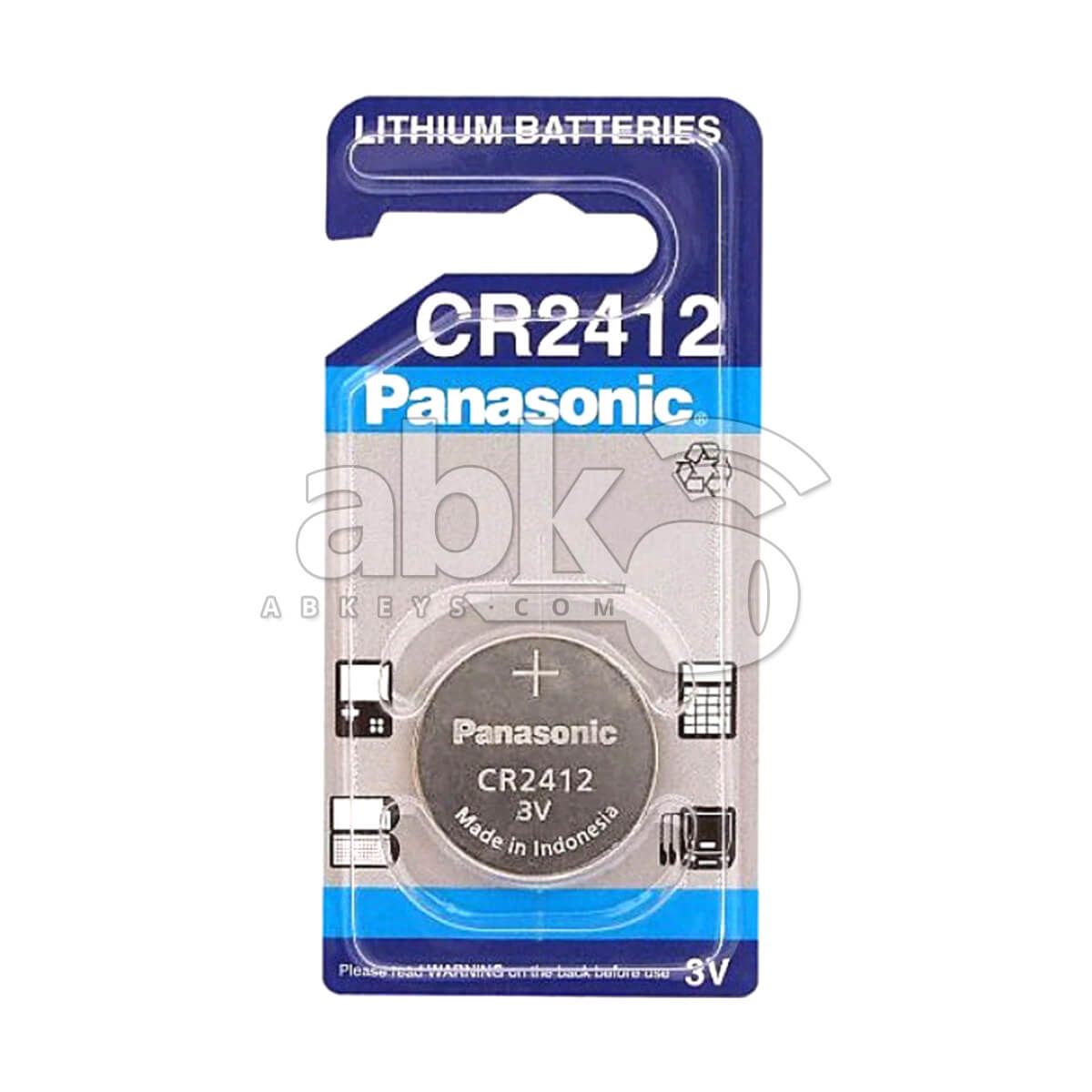 Panasonic CR2450 – 3V Lithium Battery (1-Pack) – Intelligent Key