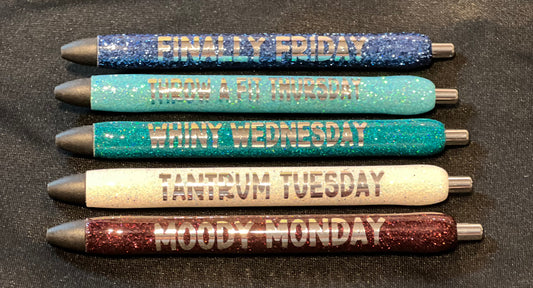 Vulgar Days Of The Week Pens - Leopard Print – The White Daisy