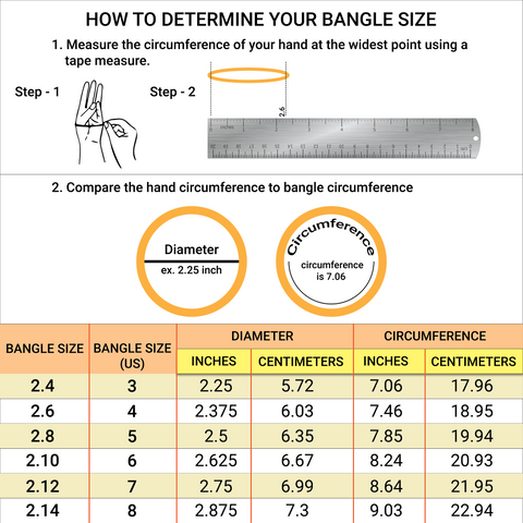 bangle size chart