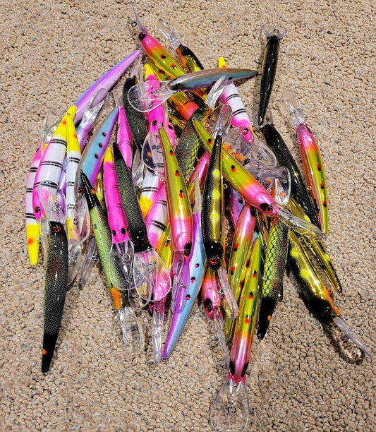 Custom Painted Berkley Flicker Minnow #9 – Bones Baits