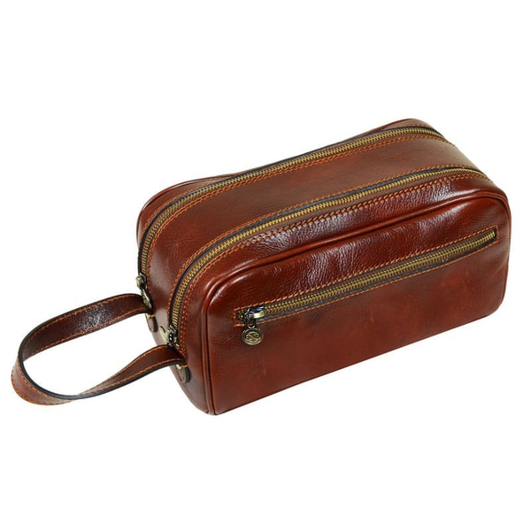 Leather Hanging Wash Bag Toiletry Bag - Dracula – Time Resistance