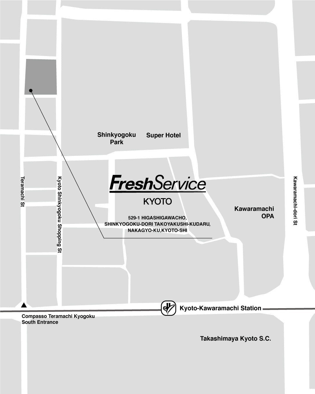 FreshService KYOTO MAP