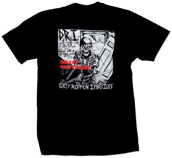 D R I Violent Pacification T Shirt Resist Records
