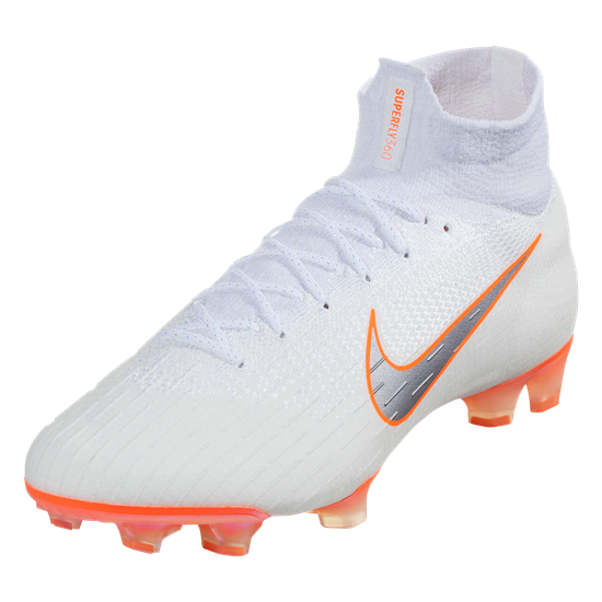 tachones nike blancos con naranja