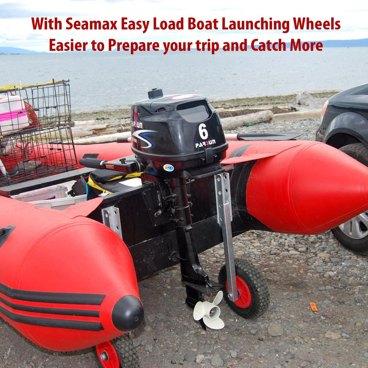 de ruedas de lanzamiento EZ Load Boat para bote inflable Seamax USA