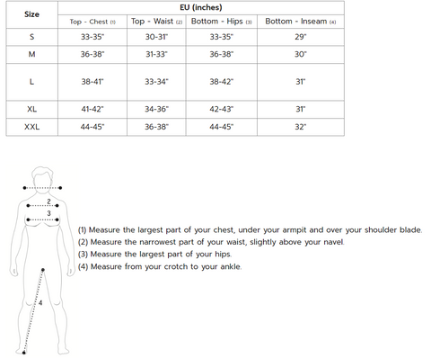 Babolat Clothes Size Chart