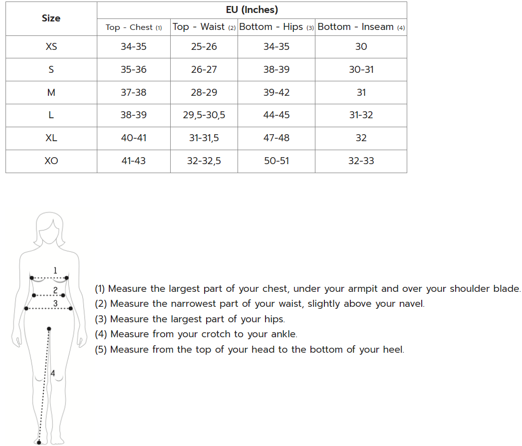 Babolat Women's Apparel Size Guide