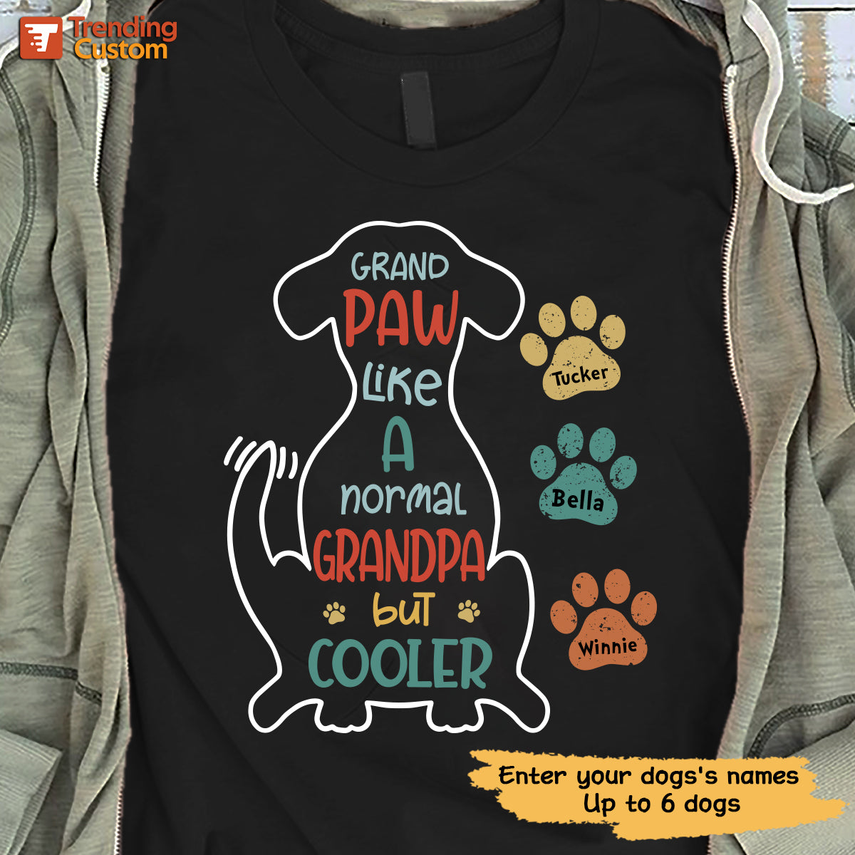 grand paw dog shirt