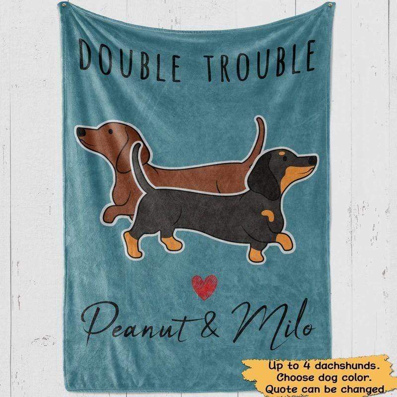 wiener dog throw blanket