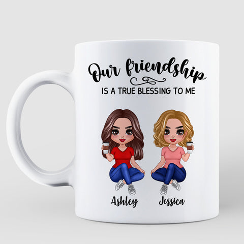 Personalized Mug - Besties Mug - In Our Bestie Era - Trendy 2023