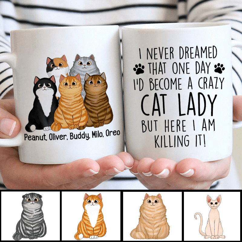 Never Dreamed To Be A Cat Lover Personalized Mug Trendingcustom™️