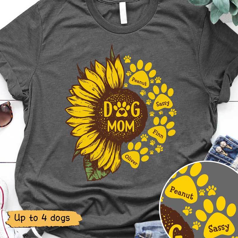 dog mom sunflower