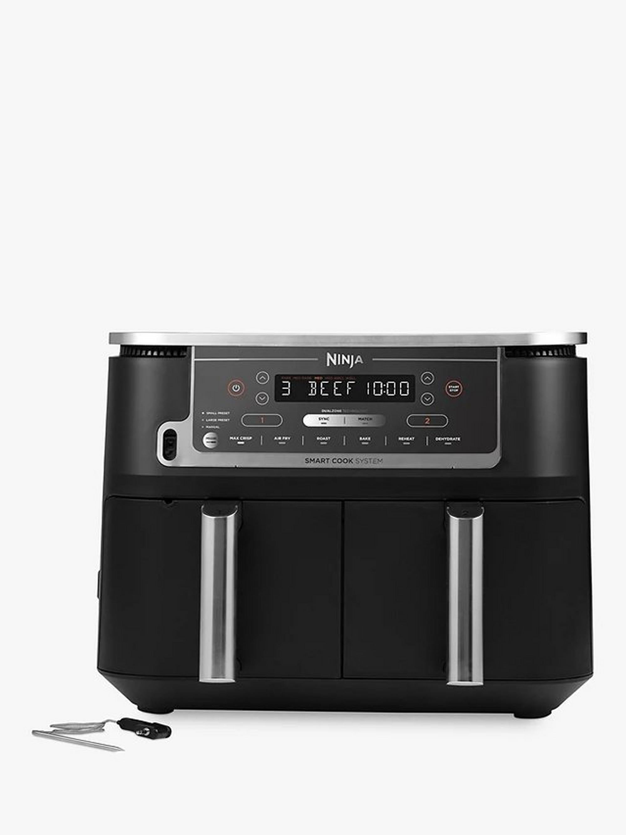 Ninja AF100UK 3.8L Air Fryer and Dehydrator - Grey