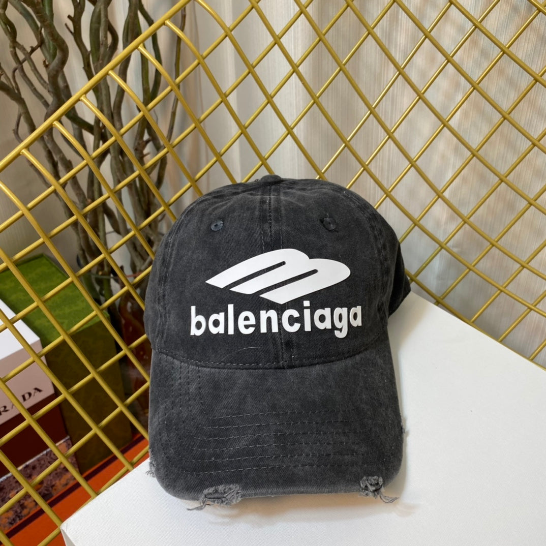 Balenciaga Cap New all-match couple peaked cap baseball cap simple printing logo leisure vacation sp