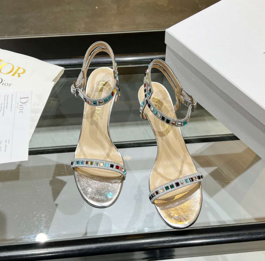 Dior summer ladies trend all-match sandals elegant simple temper