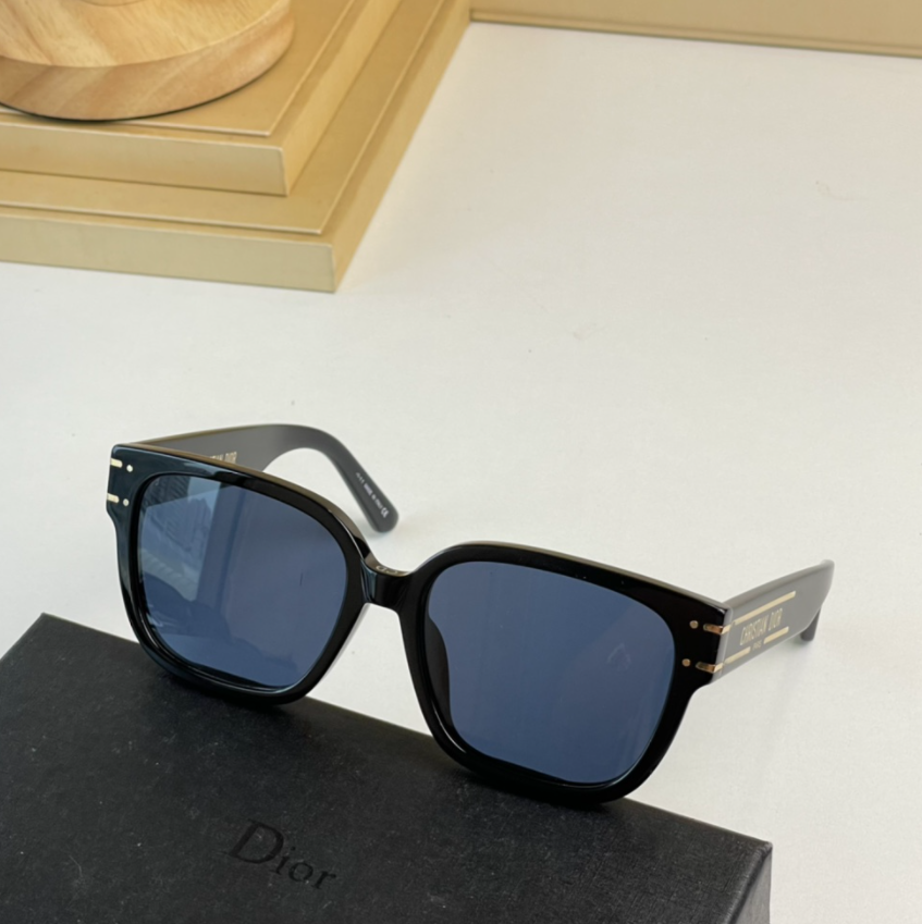 DIOR double color aviator square fashion glasses temperament trend sunglasses