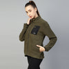 Pocket Detailed Warm Fleece Jacket -Women