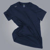 Round Neck Spandex T-shirt With Back Mesh - Men