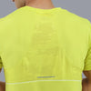 Round Neck Spandex T-shirt With Back Mesh - Men