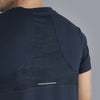 Round Neck Spandex T-shirt With Back Mesh - Men