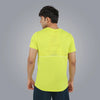 Round Neck Spandex T-shirt With Back Mesh - Men