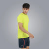 Round Neck Spandex T-shirt With Back Mesh - Men