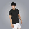 Round Neck Spandex T-shirt With Back Mesh - Men