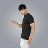 Round Neck Spandex T-shirt With Back Mesh - Men