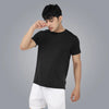 Round Neck Spandex T-shirt With Back Mesh - Men