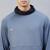 Recycled Structured Spandex Terry Full Sleeve High Neck Tee - Men