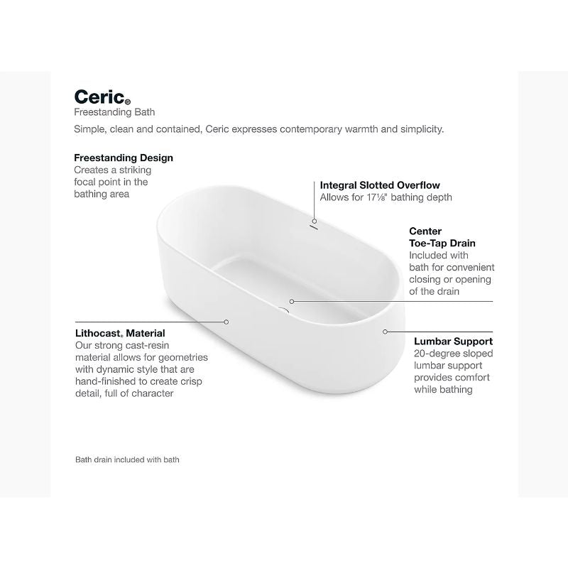 kohler ceric bathtub