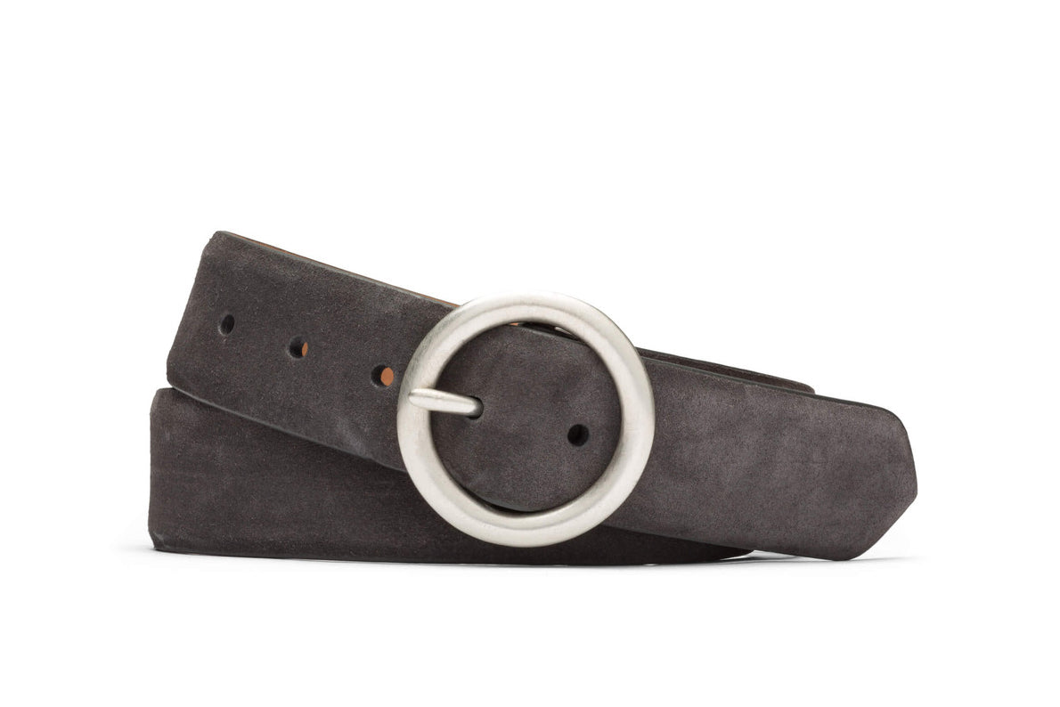 Wide Stretch Belt with Circle Buckle