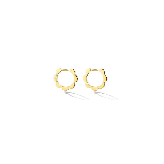 Plain Gold Hoop Earrings, heavy weight EH2 - TaberStudios