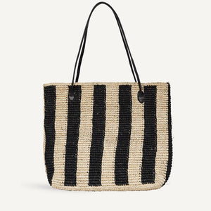 Françoise Tote in Black Stripe - ELI