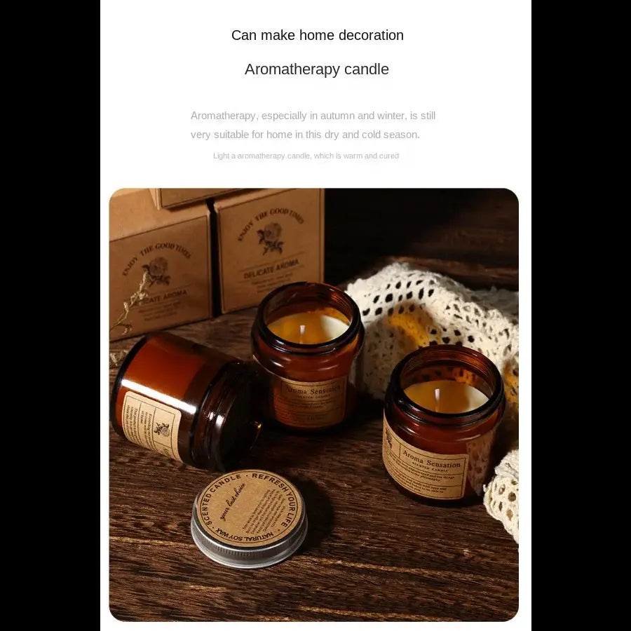 Aroma Sensation: Velas Ambarinas de Gran Tamaño