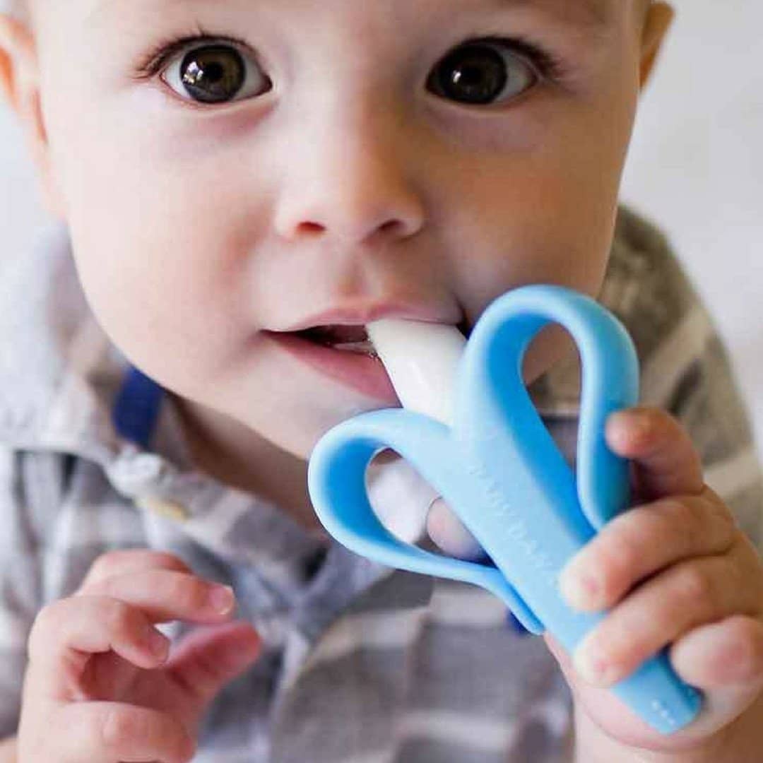 baby banana brush teether