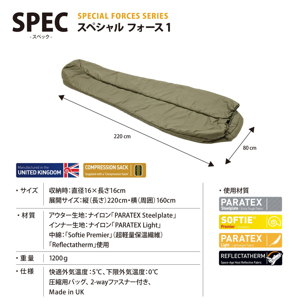 Snugpak(スナグパック) スペシャル フォース 1 (単色) – ビッグ