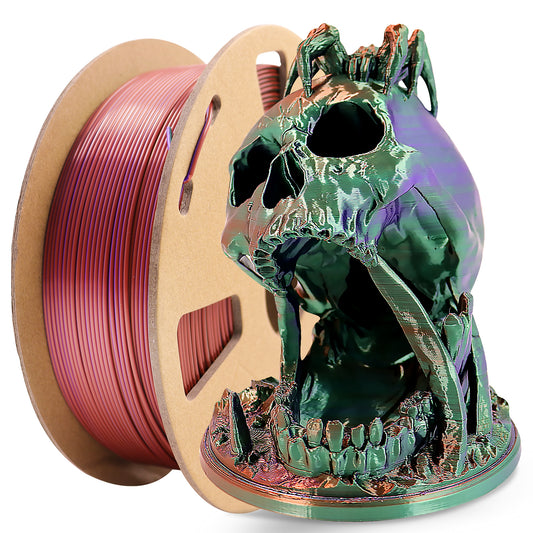 SIKENHO 3D Printer Filament, PLA Filament 1.75mm Silk Shiny Filament G