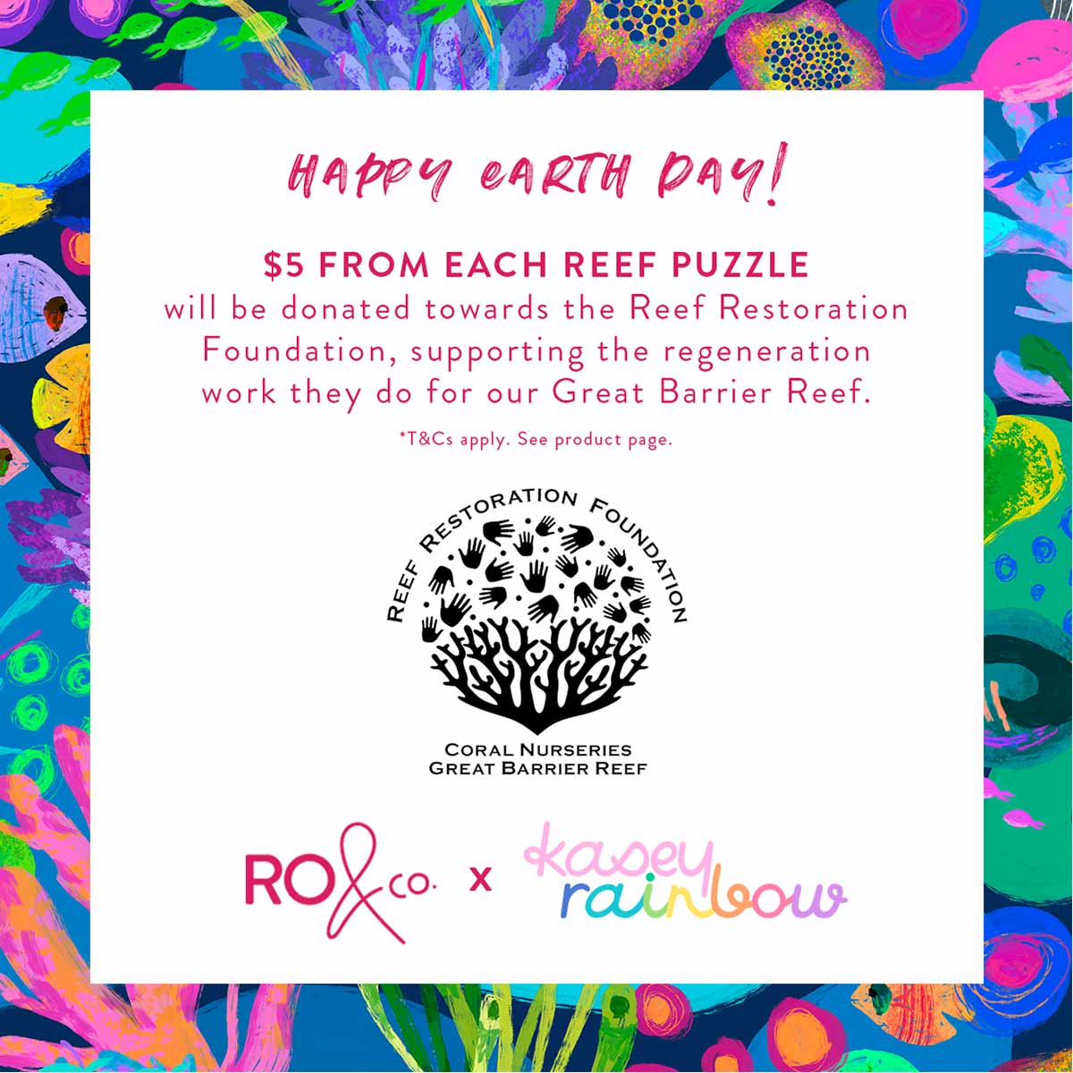 Kasey Rainbow x RO Reef Puzzle for Earth Day