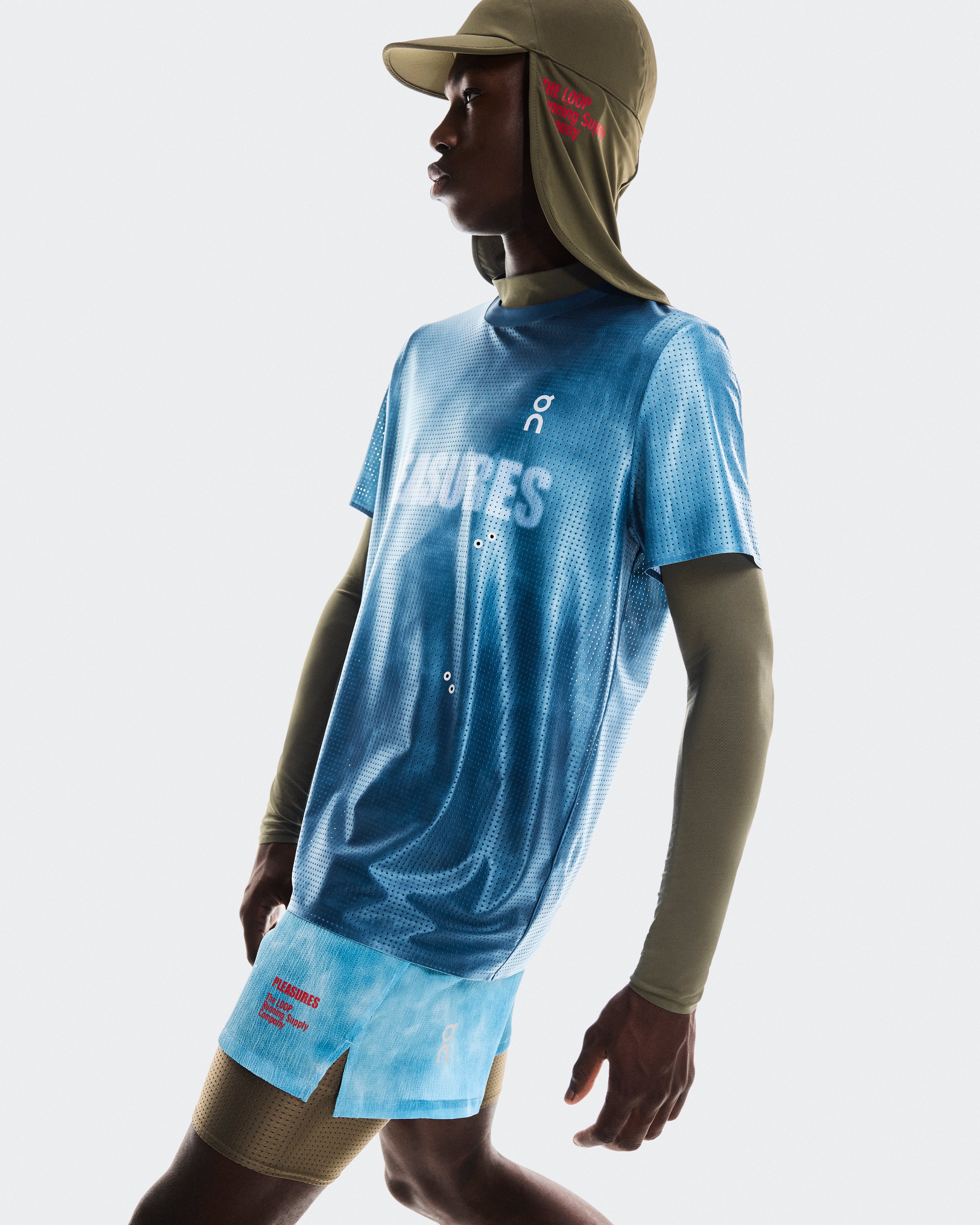 On Running ON X PLEASURES X THE LOOP SHORTS MENS BLIZZARD