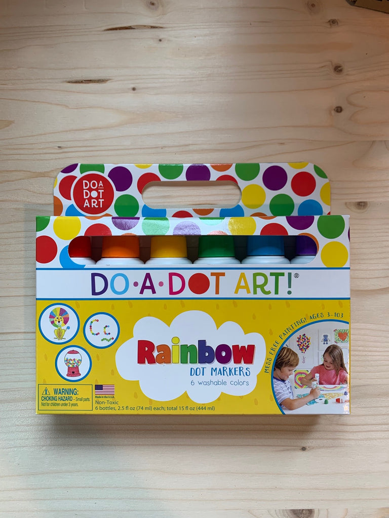 Do A Dot Art! Markers 6-Pack Rainbow Washable Paint Markers, The Original  Dot Marker 