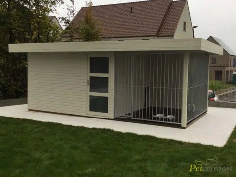 Hondenhut - combinatie tuinhuis-kennel