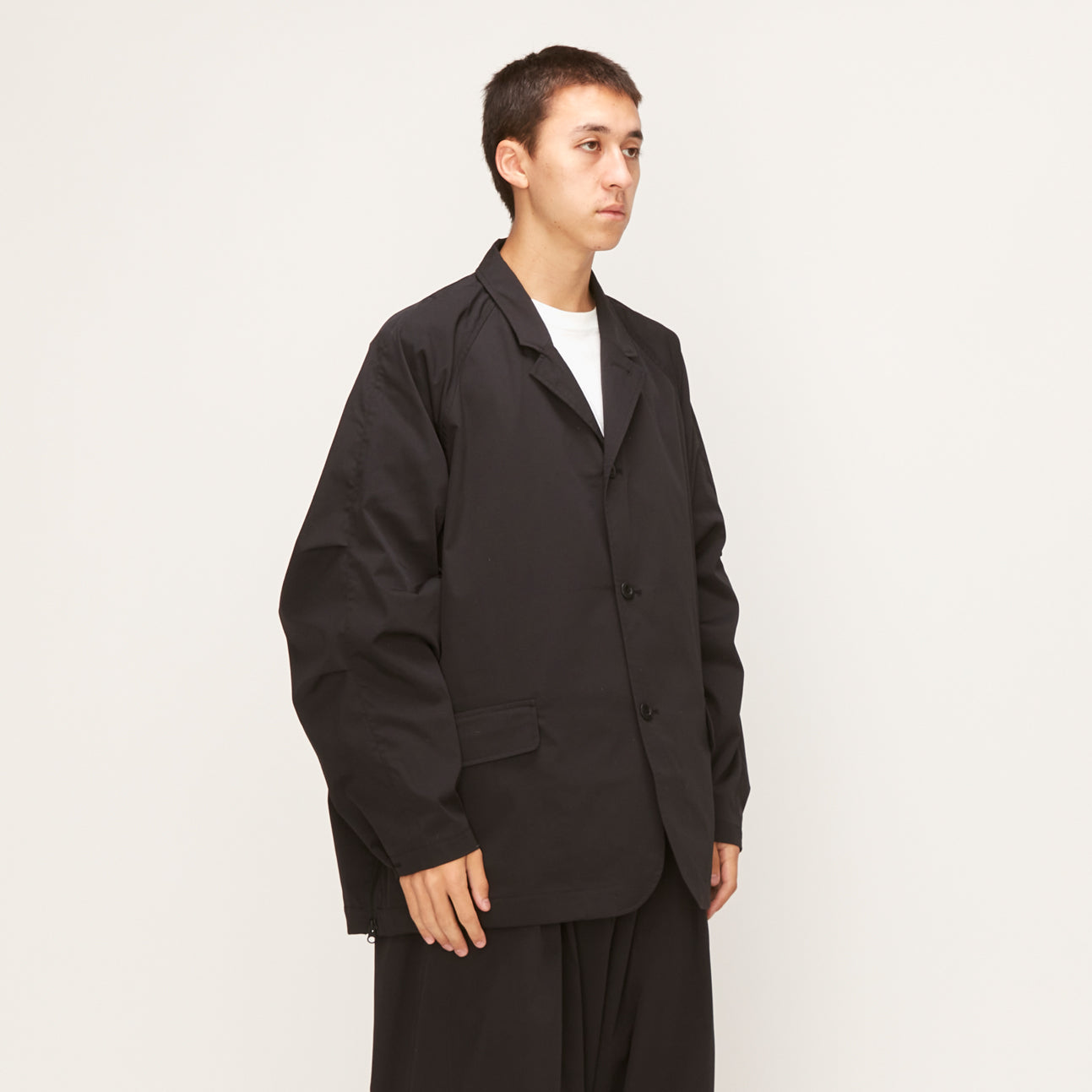 【UNTRACE】UNTRACE BASIC STRETCH JACKET (SET UP) SLTXEP / BLACK