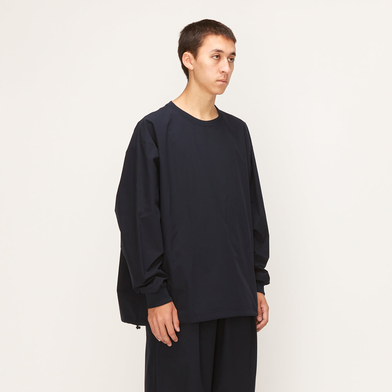 グリーン・ホワイト系 完成品♪ 22SS UNTRACE BOX SMOCK L/S navy